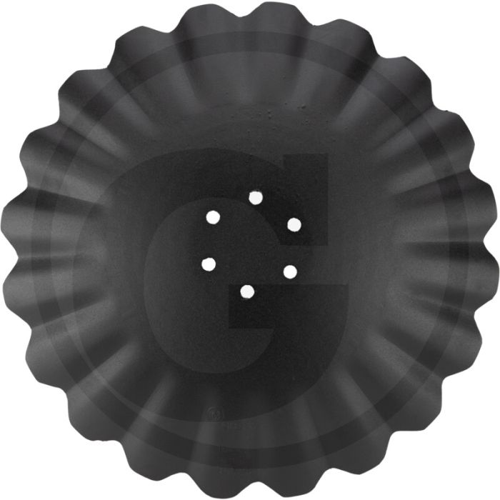 Eggeschijf gegolfd, Ø: 520 x 5 mm - getand, 6 boringen