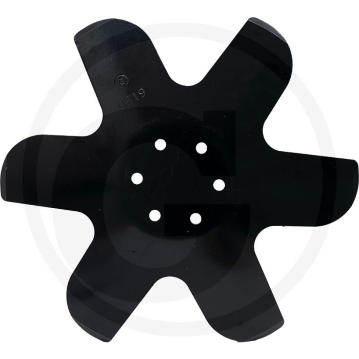Distanzscheibe links, Ø: 460 x 6 mm - Stern, 6 Zähne, 6 Bohrungen, 460 x 6 mm