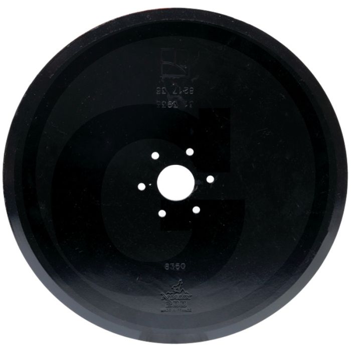 Zaaischijf Ø: 382 x 4 mm, steek-Ø: 76 mm - glad, 6 boringen, 382 x 4 mm