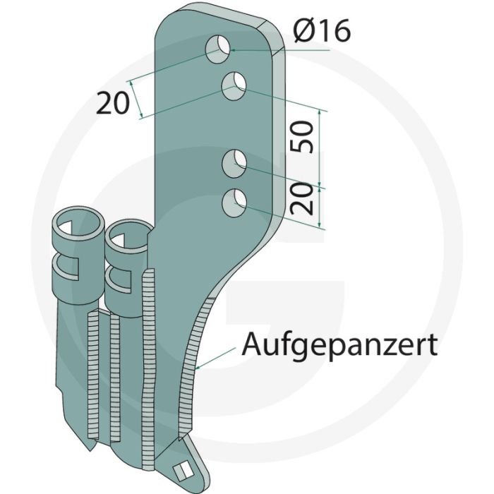 Houder vos-systeem - bourgault zaaitechniek