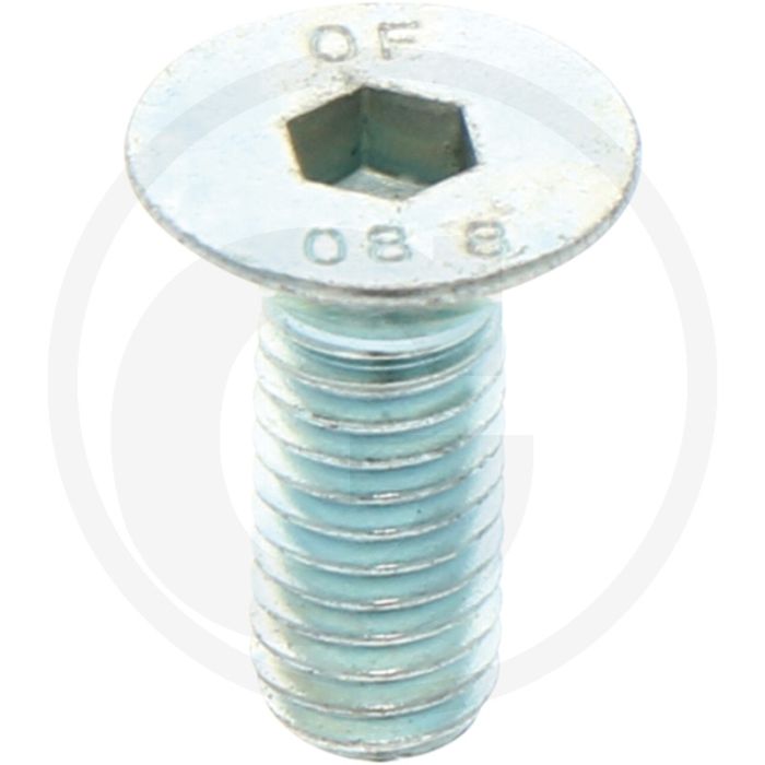 Metaalschroef (vlak) m6 x 16 din 7991 Metaalschroef (vlak) m6 x 16 din 7991