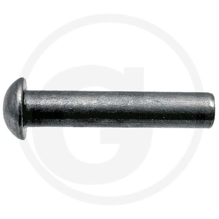 Klinknagel, bolkop pakket met ca 70 stuks, 6 x 25 din 660 - 6mm diameter