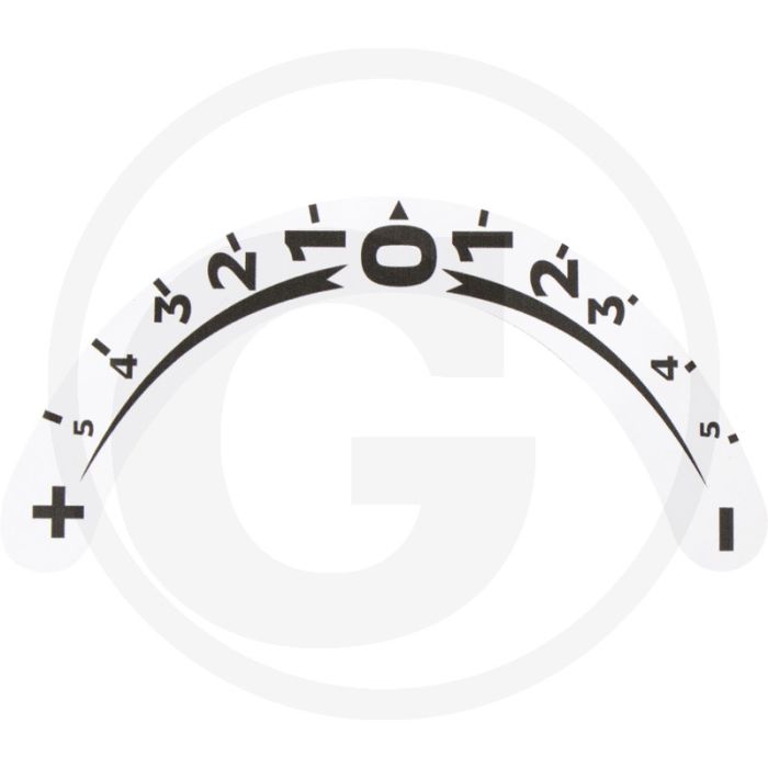 Sticker "+5…0…5" - type: diverse onderdelen