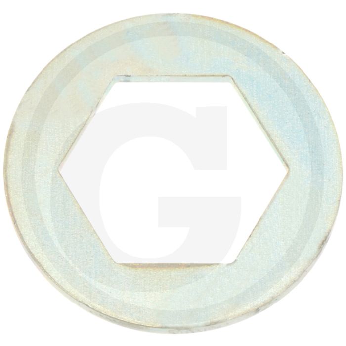 Disque avec trou hexagonal, 23 x 41 x 2 mm - type : ms