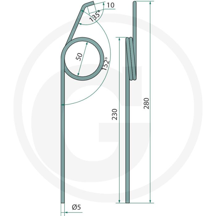 Veer ceria 5mm 280mm multidrill