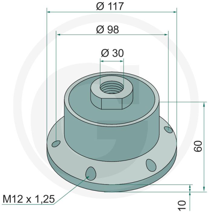 Lagering compleet - passend voor väderstad cr 300 -> 400, cr 500 -> 820, cr 1025 -> 1225