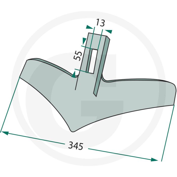 Afstrijker voor td400-700 dikte: 5 mm