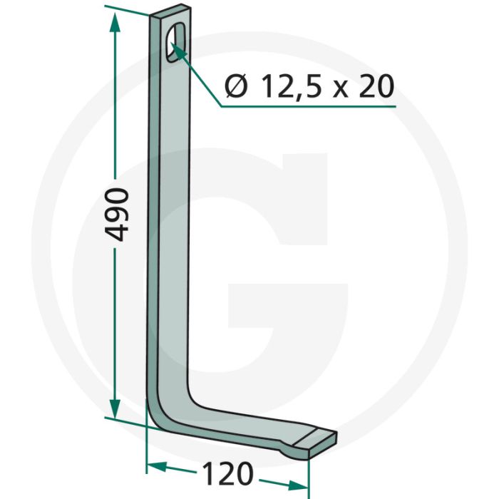Versterkingsveer los - vierkant 40 x 10 mm