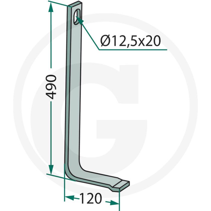 Versterkingsveer 32 x 10 mm - vierkant & materiaal/afmetingen