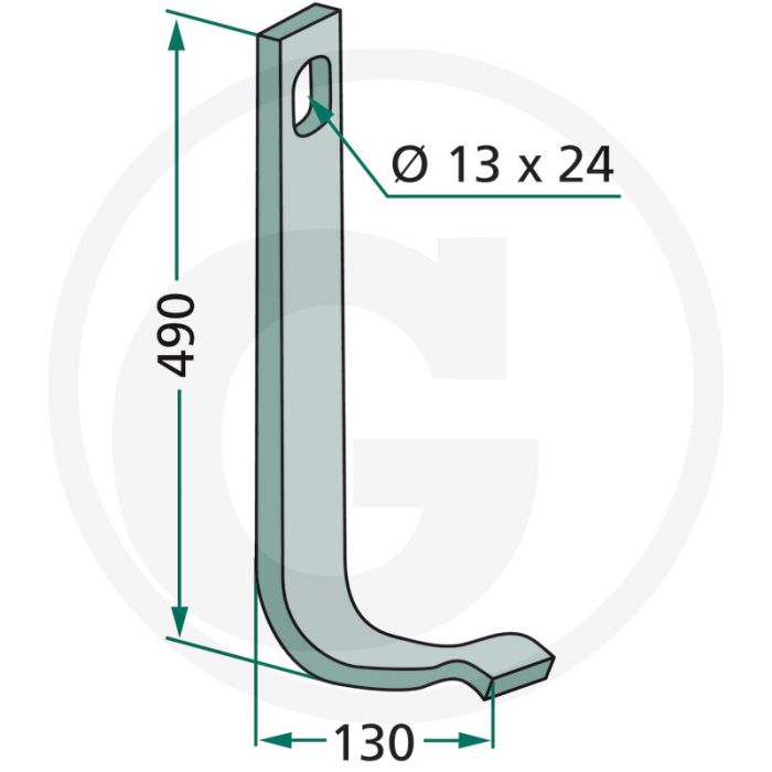 Versterkingsveer 40 x 12 mm - vierkant & materiaal/afmetingen