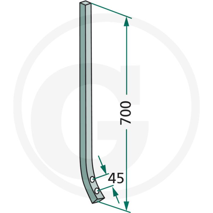 Tand vierkant 30 x 30 mm - grondbewerking en zaaitechniek