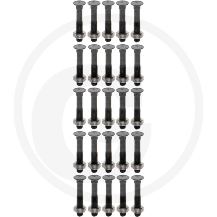 Ploegbout m10x60 din 608 staal 10.9