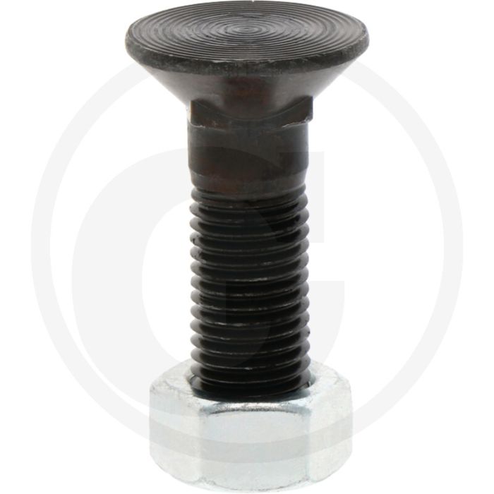 Ploegbout m16x2x60-10.9 rond met vierkante kop