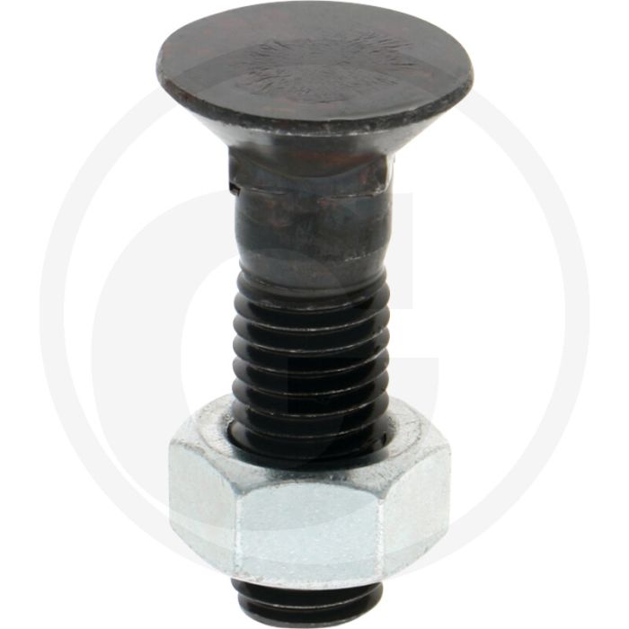 Boulon de charrue avec écrou 12 x 45 - classe de qualité : 12.9