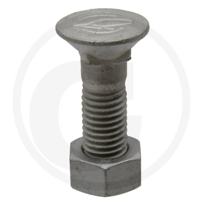 Vis à métaux Lemken (plate) avec écrou - m12 x 45 12,9