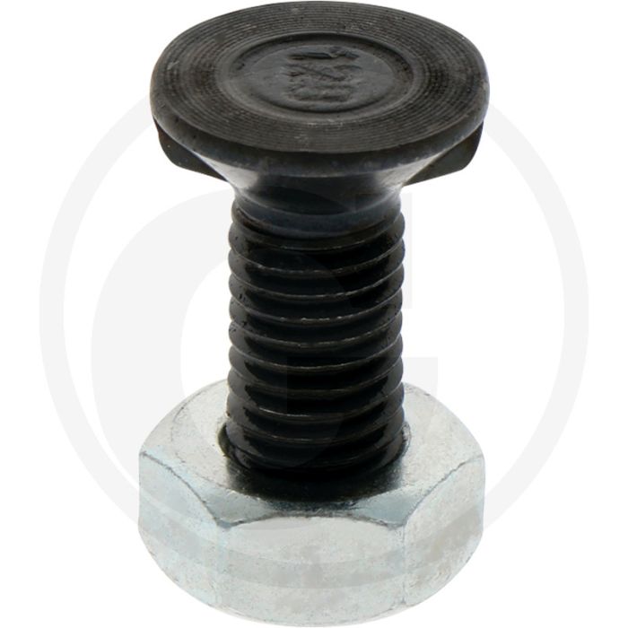 Ploegbout m10 x 30, 12.9 - rond kopvorm, ovaal 19 mm