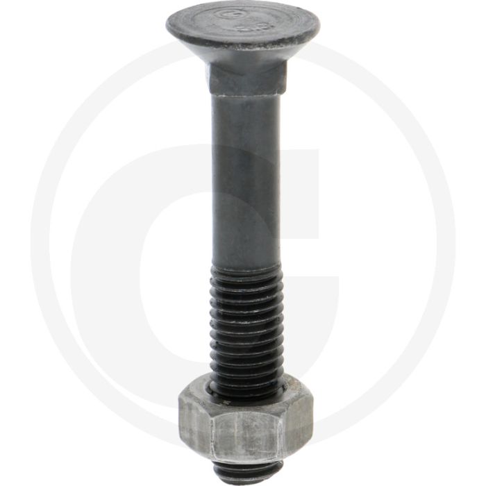 Ploegbout m12 x 75, 8.8 - rond met vierkante kop