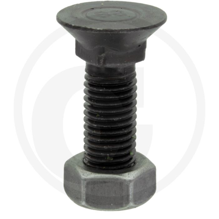 Boulon de charrue m14x2x70 avec écrou - classe de qualité : 10.9