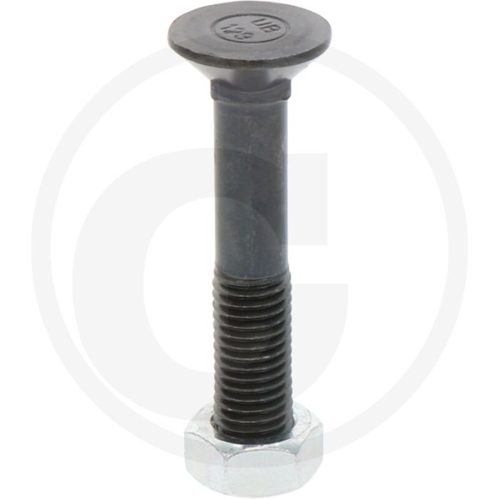 Boulon de charrue m14x80-din608-12.9, longueur 80mm