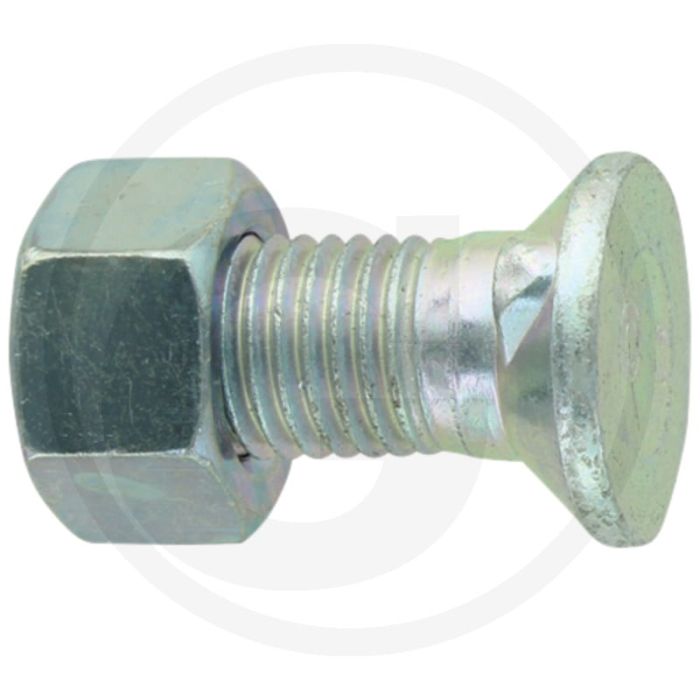 Ploegbout kwaliteitsklasse: 10.9 lengte 40mm m16 x 2 din 11014 rond met 2 nokken