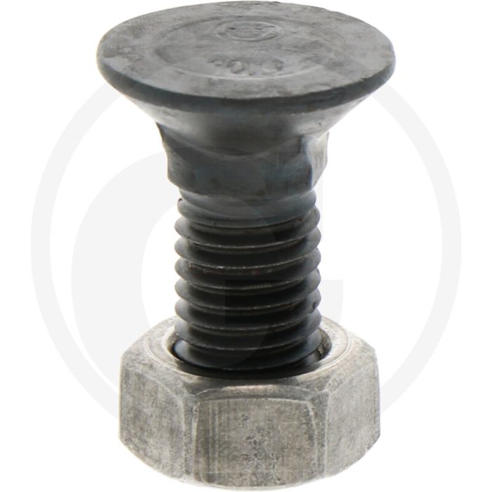 Ploegbout m12 x 30, 8.8 - rond met vierkante kop