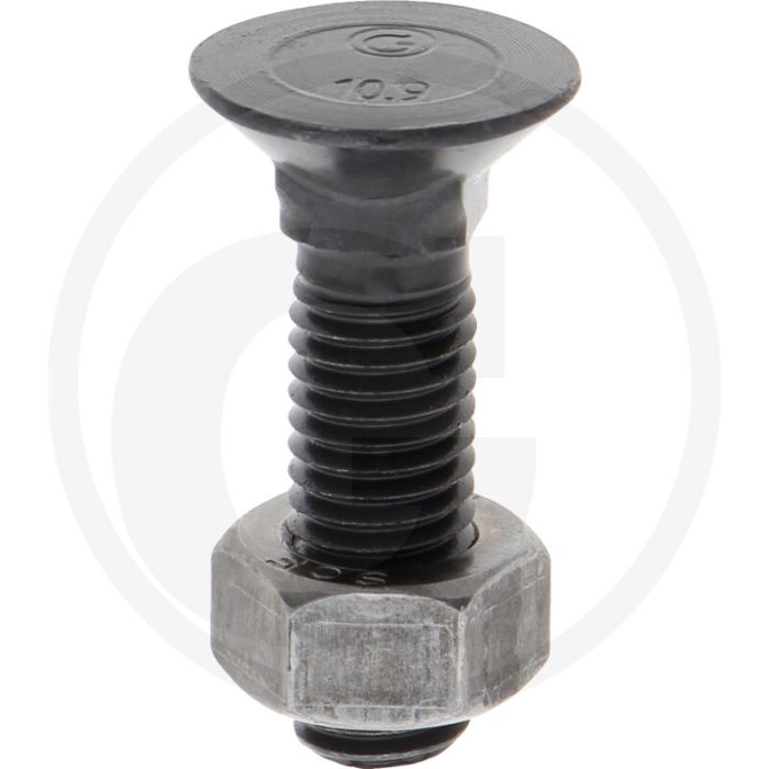 Ploegbout m12 x 45, 8.8 - rond met vierkante kop