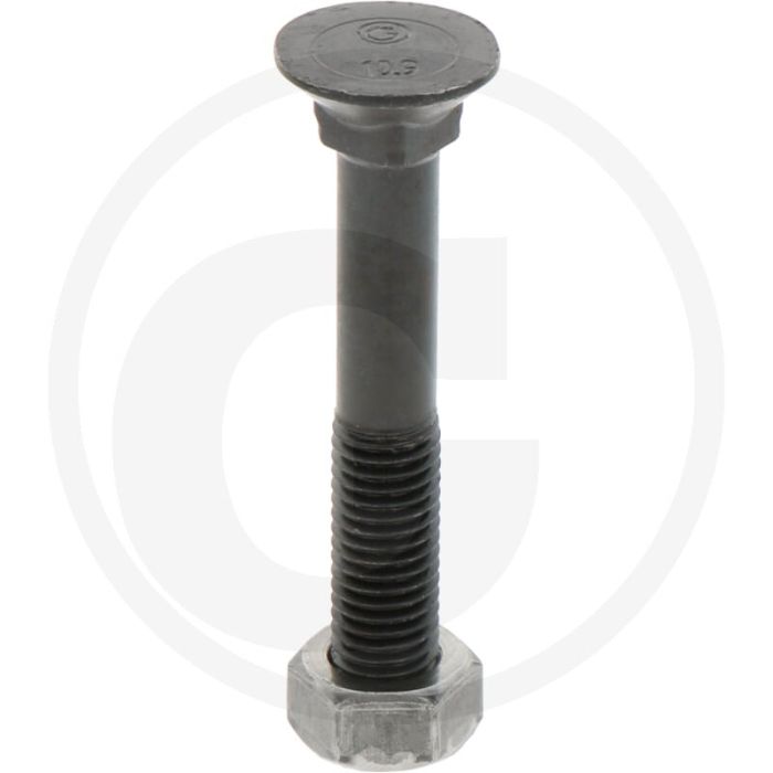 Ploegbout m12 x 80, 8.8 - rond met vierkante kop