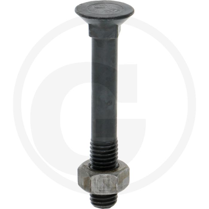 Ploegbout m12 x 85, 8.8 - rond met vierkante kop