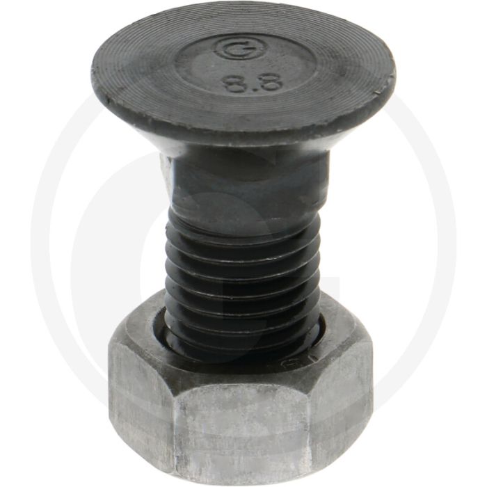 Boulon de charrue m16x40 classe de qualité 8.8