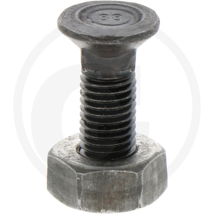Blister ploegbout m9x30-8,8 - rond met vierkante kop