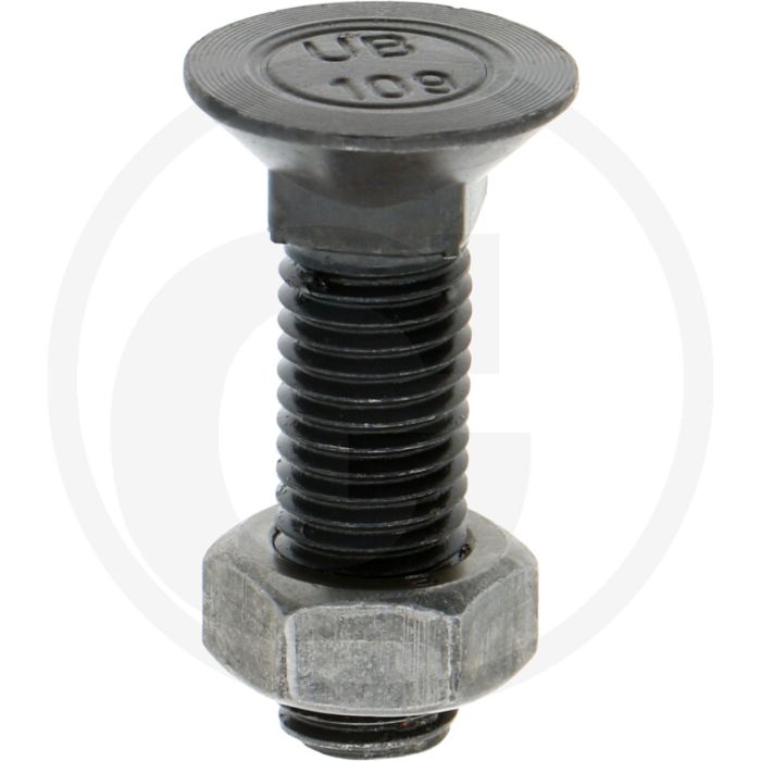 Boulon de charrue - din 608 - m11x1,5x40 - classe de qualité : 10.9