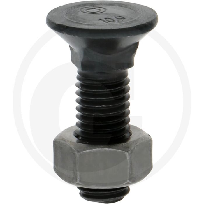 Boulon de charrue classe de qualité : 10.9, longueur : 40mm, filetage : m12 x 1.75