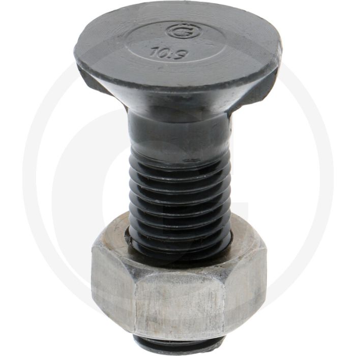 Boulon de charrue m16x50-11014-10.9, rond avec 2 cames
