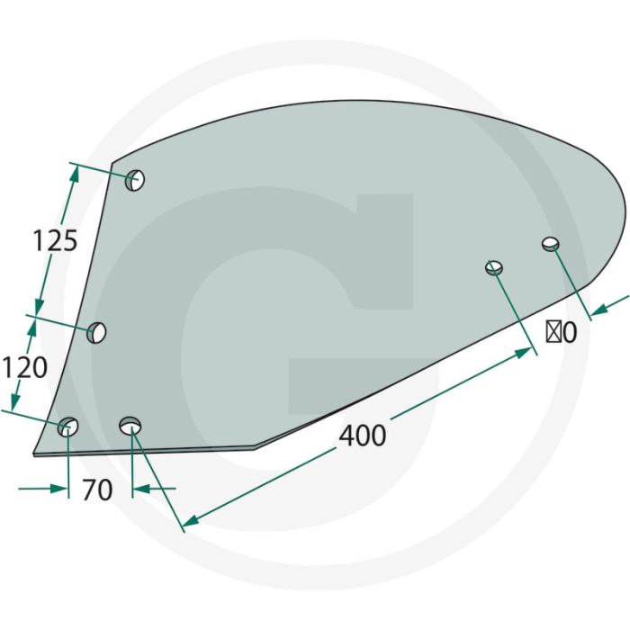 Rister-achterstuk links - passend voor u 1003, u 1003 w, u 1008 w