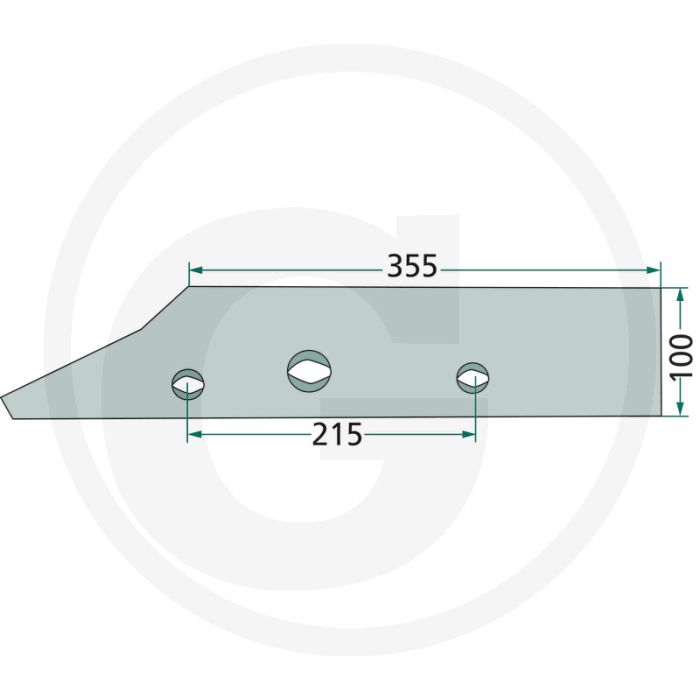 Sole fer courte, droite - convient pour u 1003, u 1013, u 1203, u 1213, u 1303, u 1403, u 1413, u 1503