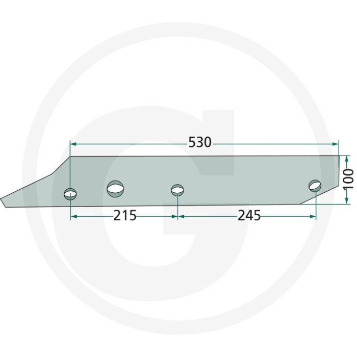 Sole en fer avec boulons - convient pour u 1003, u 1013, u 1203, u 1213, u 1303, u 1403, u 1413, u 1503