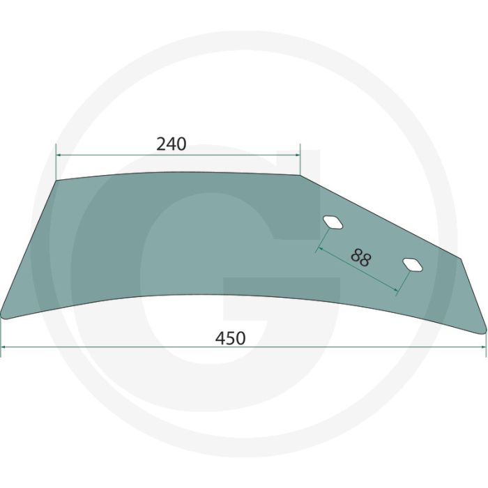 Stro-inlegger links - passend voor lichaam: un350, 400, ust400, wxl430, wx400, wl430, wst430, wxh400