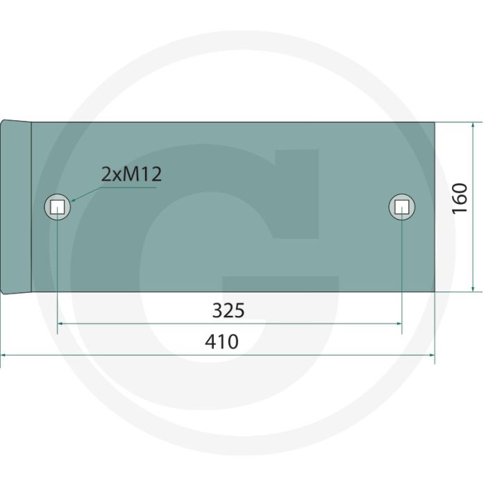 Geleideplaat lang, rechts / links - passende bouten: 2 x 1801235ky