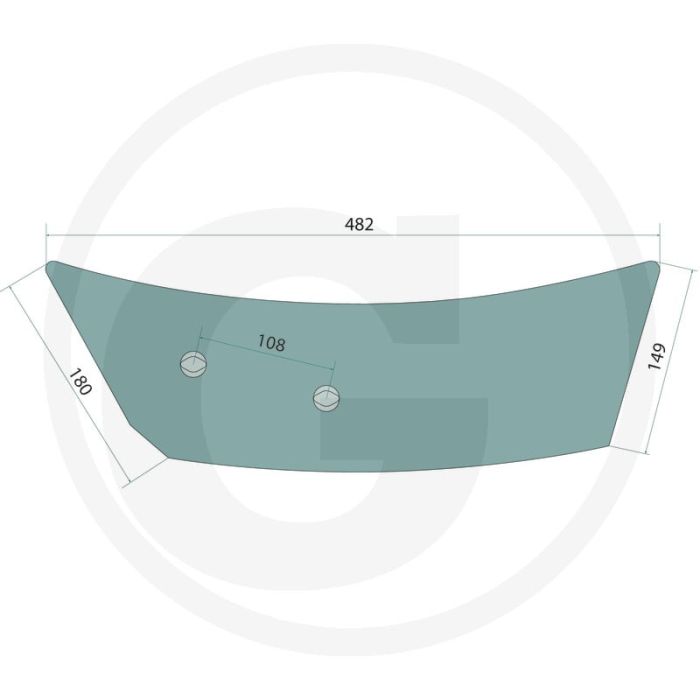 Inlegstrip rechts - passende bouten: 2 x 1801235hu10 Inlegstrip rechts - passende bouten: 2 x 1801235hu10