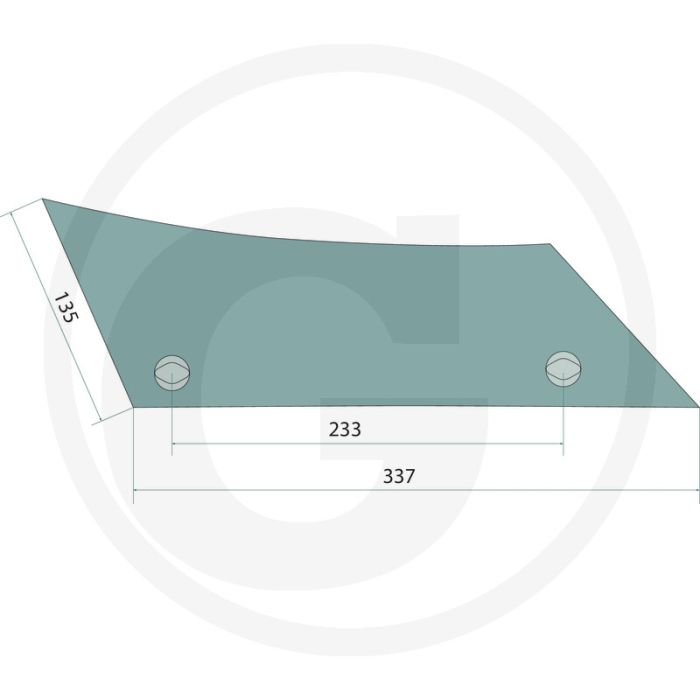 Rister-voorstuk links met passende bouten: 2x 1801235hu10