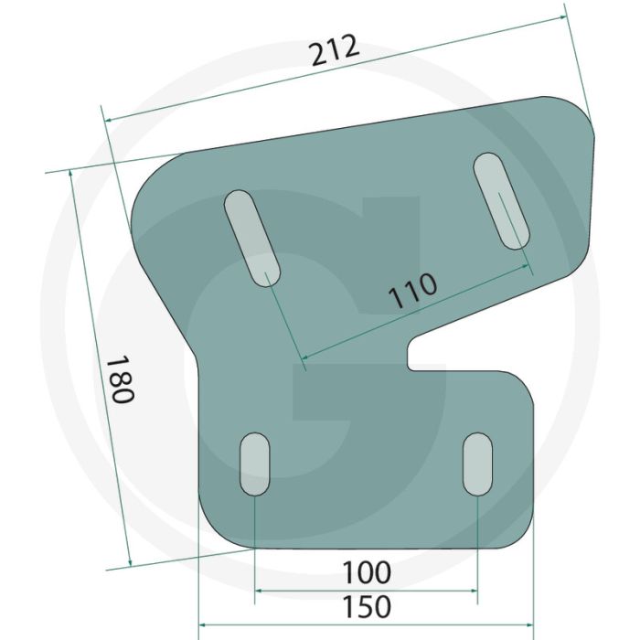 Houder voor stro-inlegger, links - montagetip: gebruik geen pneumatisch gereedschap.
