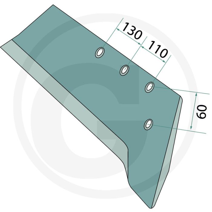 Snavelschaar links, 16" - passend voor lichaam: n4, vl, v-lp