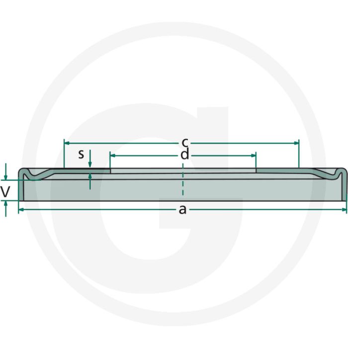 Nilos-ring Ø a 97mm voor monro loopas - opal, europal, variopal