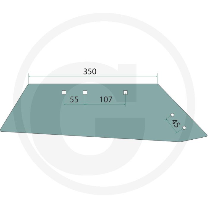 Pointe de ciseaux gauche - convient pour le corps : bp-233 os