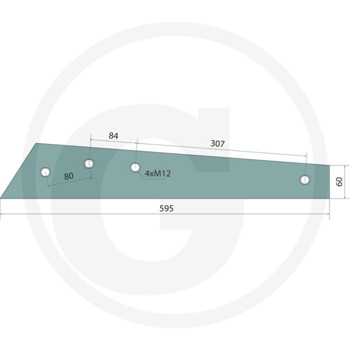 Bande de frottement gauche, no. 1 - pour streifenkörper bp-350 ws, bp-351 ws