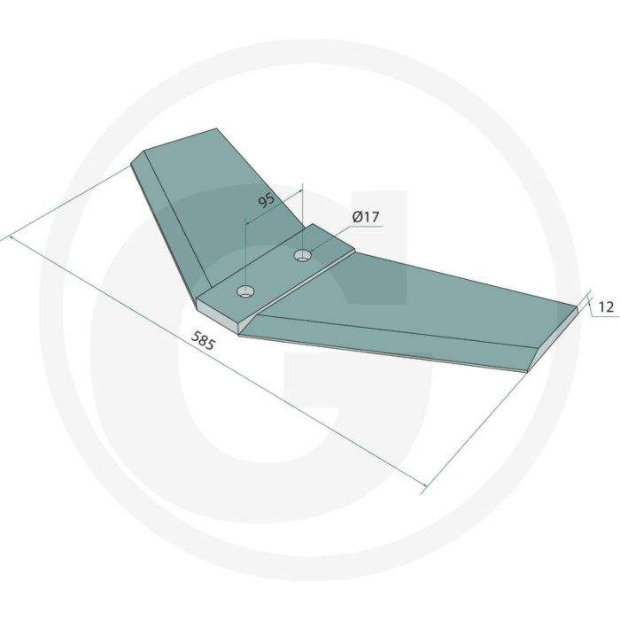 Vleugelschaar - werkbreedte 585mm