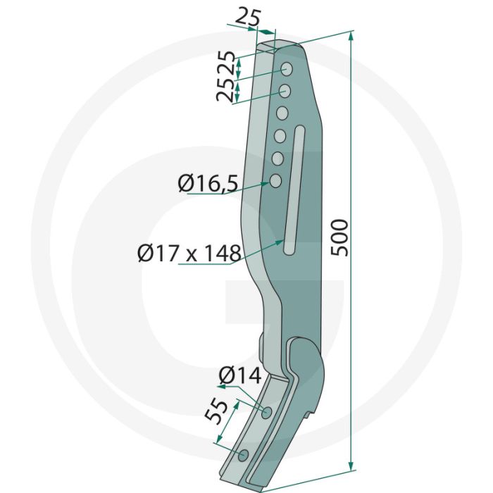 Steel cultivatorsteel type: sl