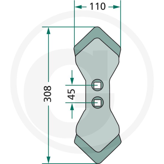 Beitel k31 - werkbreedte 110mm