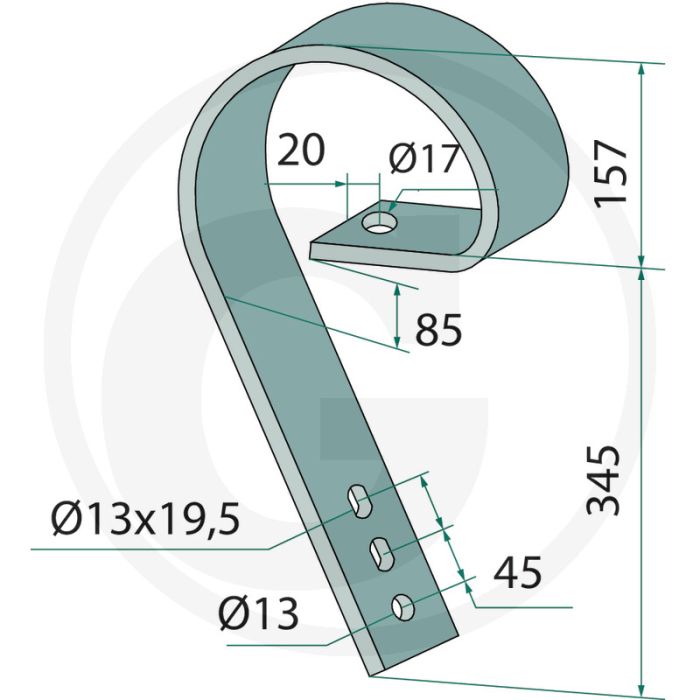 Sleeptanden 80 x 10 mm: montage tip voor behoud van slijtdeel