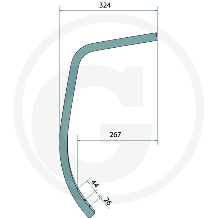 Zahnteil - geeignet für Köckerling - Maße: 50 x 26 mm
